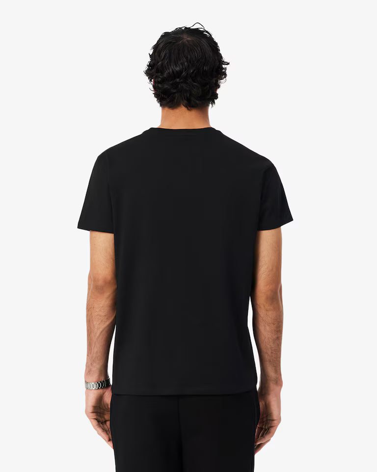 LACOSTE Lacoste Men Cotton Pima T-Shirt — Black — 5