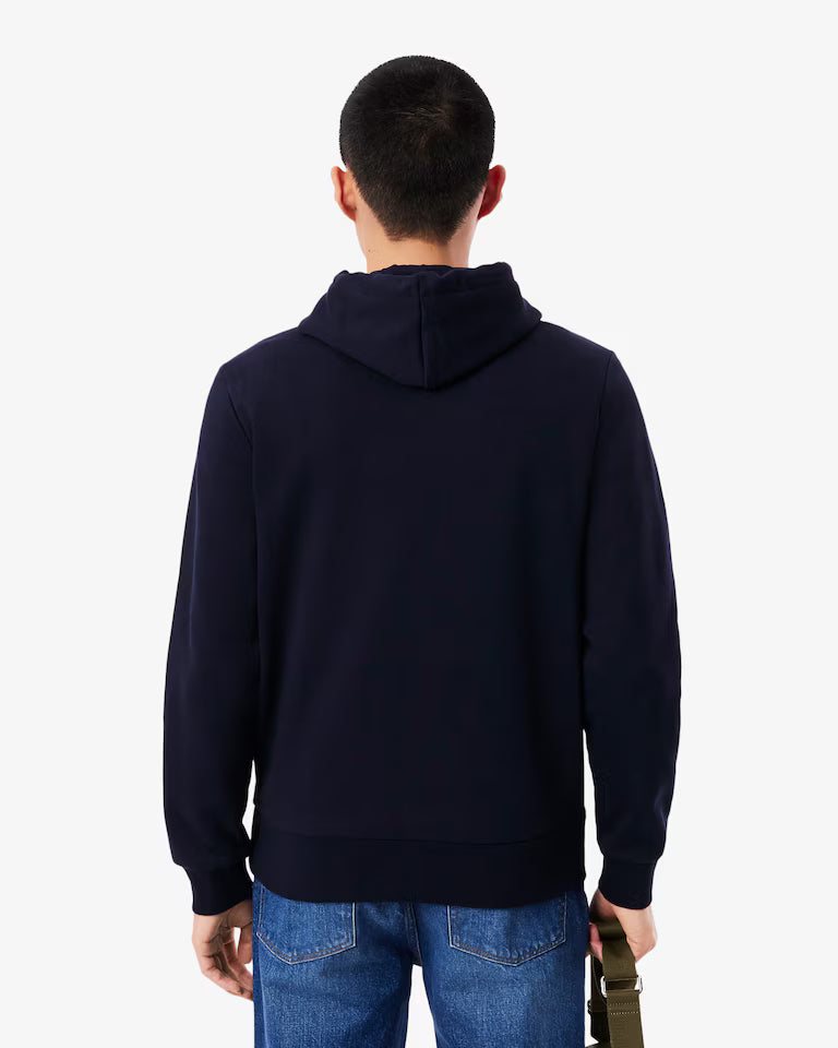 LACOSTE Lacoste Men Fleece Hoodie — Navy Blue — 5