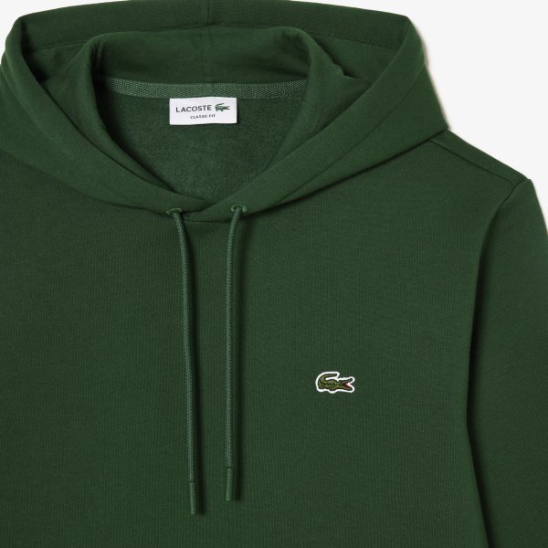 LACOSTE Lacoste Men Fleece Hoodie — Green