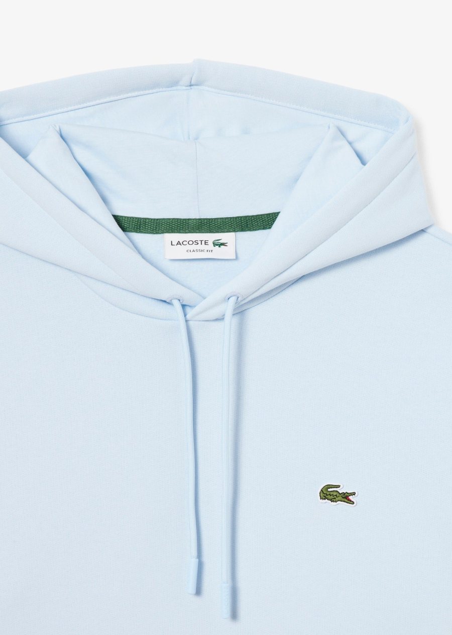 LACOSTE Lacoste Men Fleece Hoodie — Light Blue