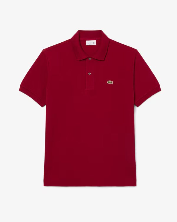 LACOSTE Lacoste Men Classic Fit L.12.12  Polo Shirt — Bordeaux