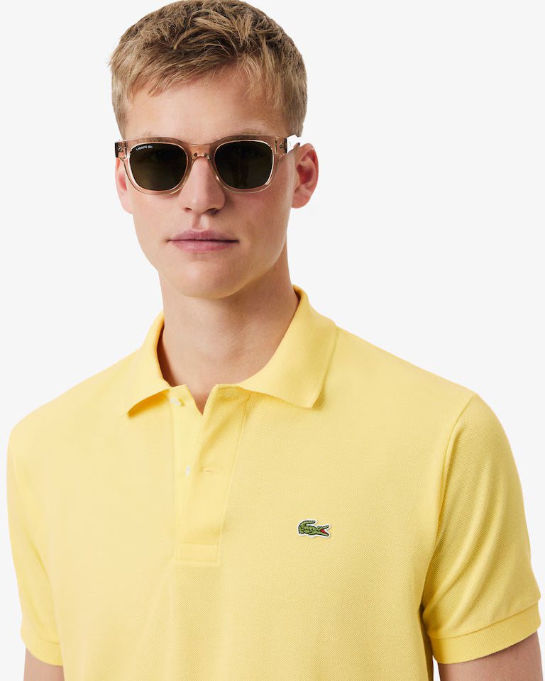LACOSTE Lacoste Men Classic Fit L.12.12  Polo Shirt — Yellow — 3