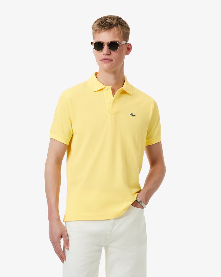 LACOSTE Lacoste Men Classic Fit L.12.12  Polo Shirt — Yellow — 5