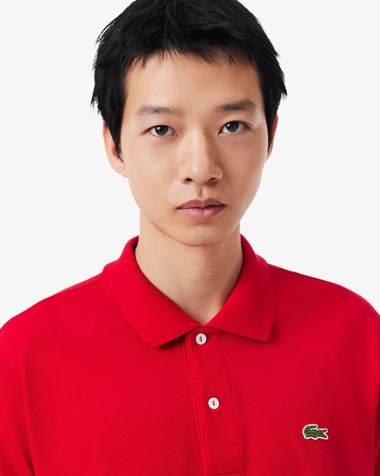 LACOSTE Lacoste Men Classic Fit L.12.12  Polo Shirt — Red — 3