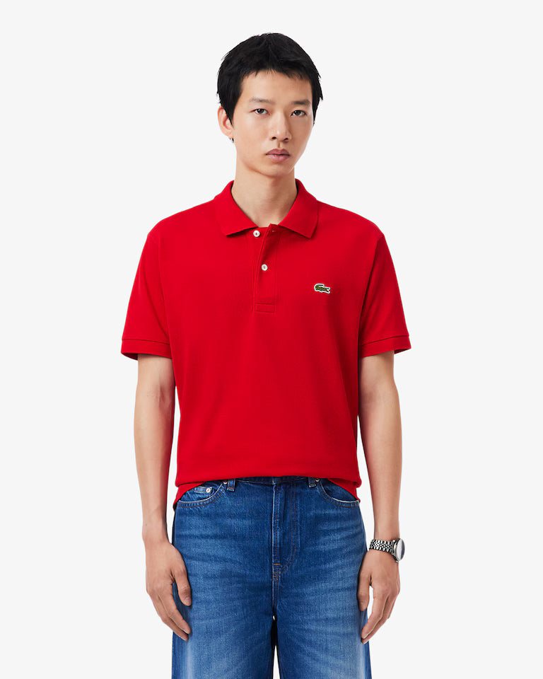 LACOSTE Lacoste Men Classic Fit L.12.12  Polo Shirt — Red — 5