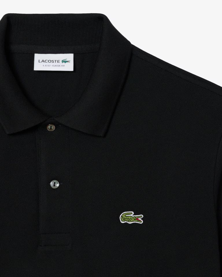 LACOSTE Lacoste Men Classic Fit L.12.12  Polo Shirt — Black — 2