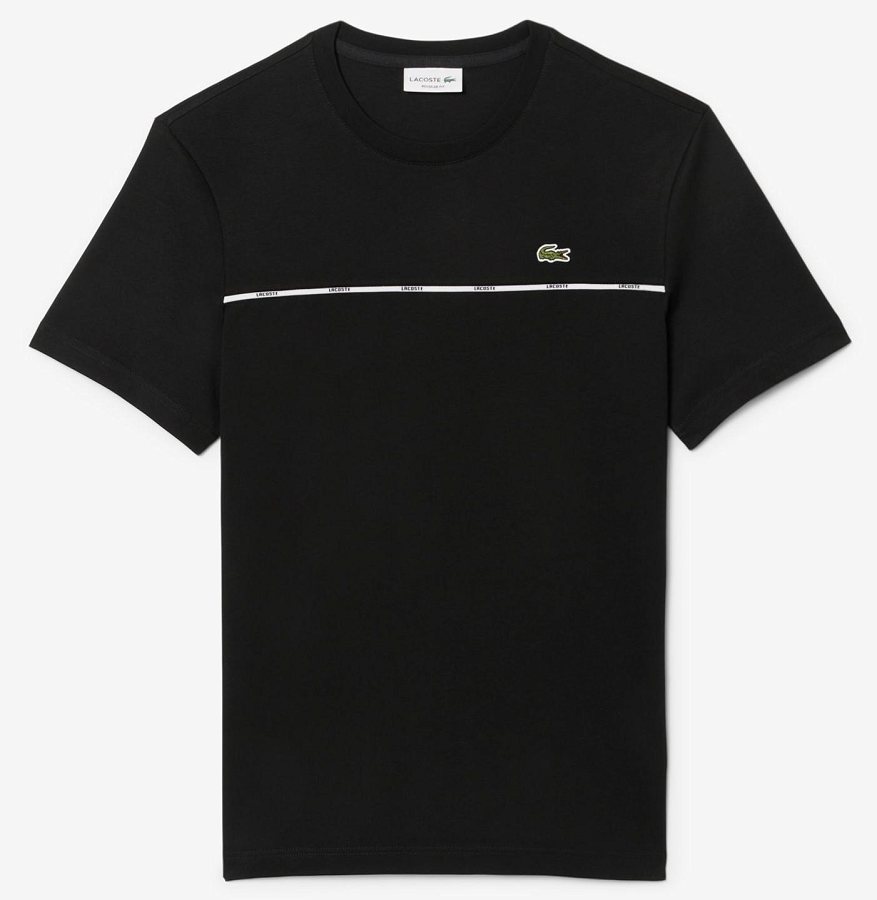 Lacoste Trim Cotton Jersey T-Shirt — 3