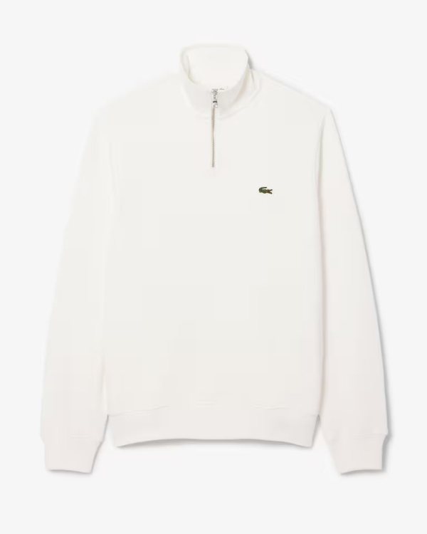 Lacoste Zip-Up High Neck Interlock Sweatshirt