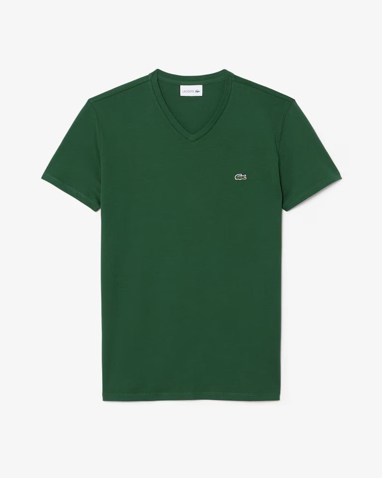 Lacoste Lightweight Cotton Pima V-Neck T-Shirt