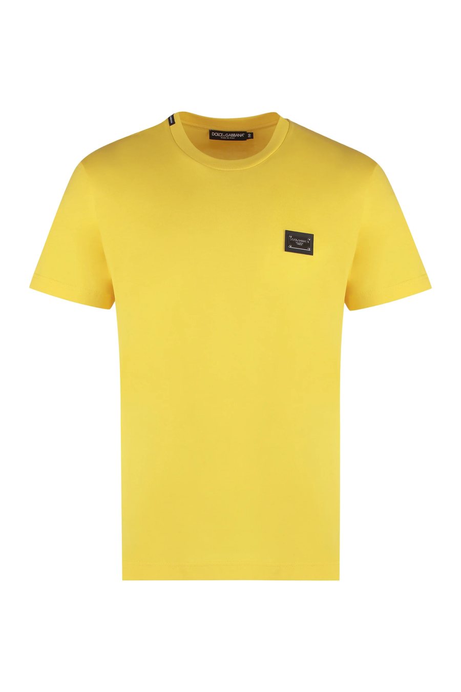 Dolce & Gabbana Logo Plaque T-Shirt — Yellow — 3
