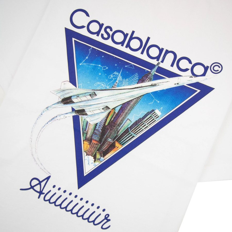 Casablanca AIIIR Printed T-Shirt — White — 2