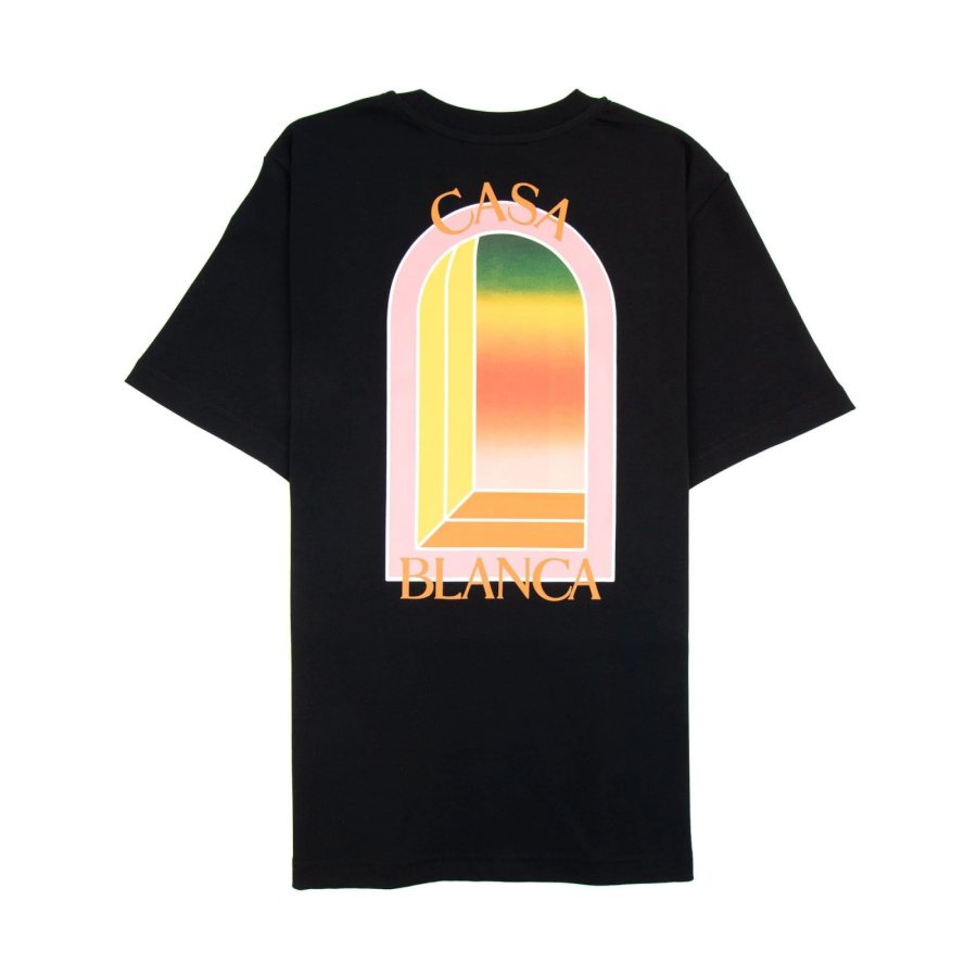 Casablanca Gradient Arch Logo Printed T-Shirt — Black — 3