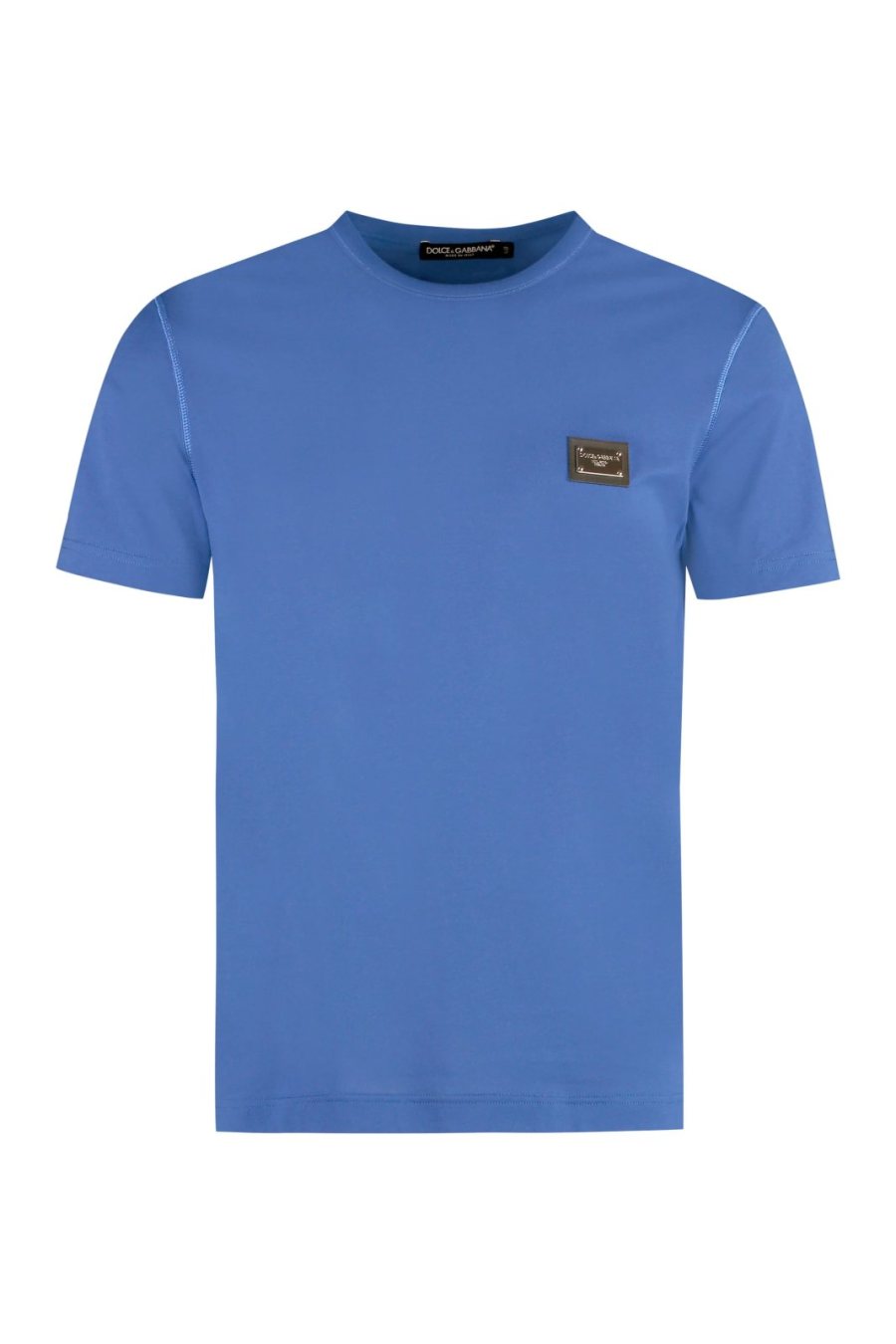 Dolce & Gabbana Logo Plaque T-Shirt — Blue