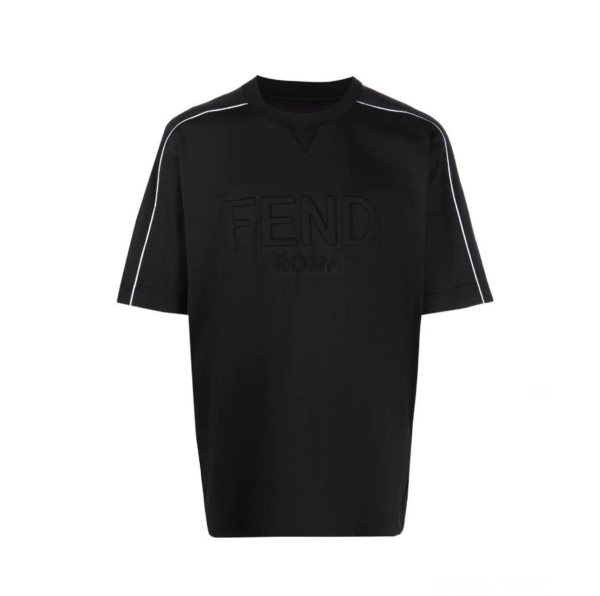 Fendi FF T-Shirt, Black — FY1100AI7F