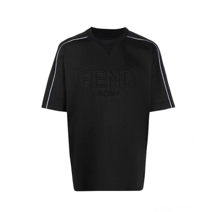 Fendi FF T-Shirt, Black — FY1100AI7F