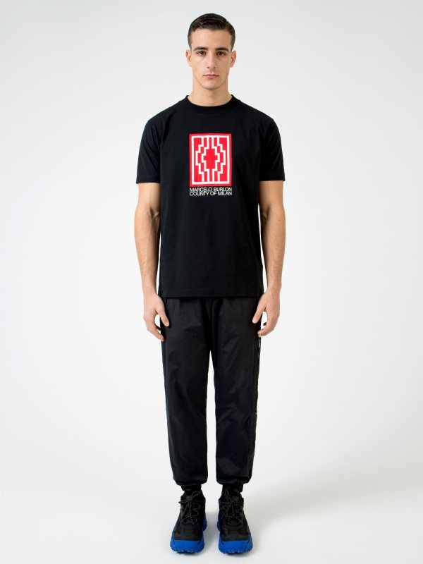 Marcelo Burlon Box Logo T-Shirt, Black