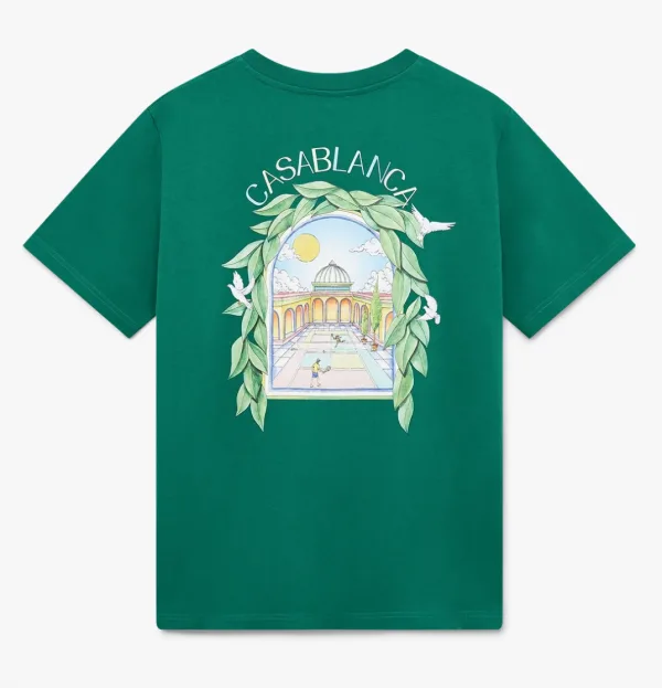 Casablanca L'Arche De Tennis T-Shirt — Green