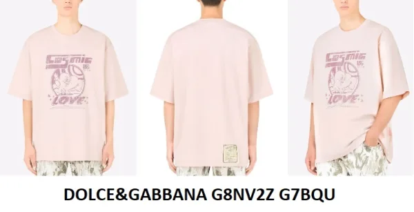 Dolce & Gabbana Graphic T-Shirt — Pink