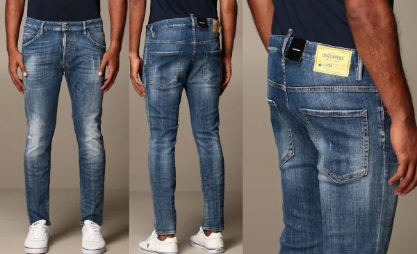 DSQUARED2 Distressed Jeans — S74LB0791