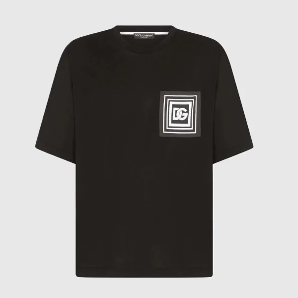 Dolce & Gabbana Oversized Graphic T-Shirt — Black
